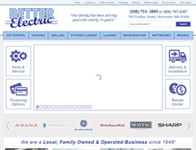 Tablet Screenshot of betterelectricappliances.com